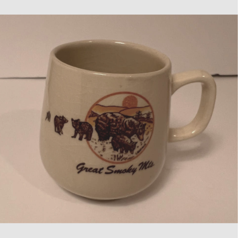 Great Smokey Mountains Small Coffee Mug 3" Tall x 2 1/2" Wide